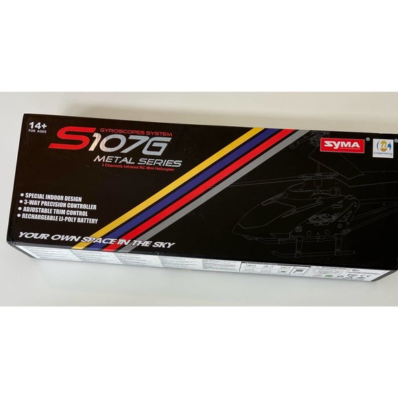 2 S107g Mini Metal Remote Control Helicopter yellow and blue - Picture 4 of 7